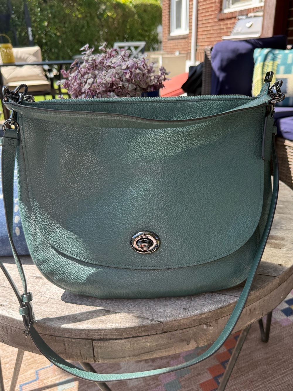 Coach - new Leather Crossbody Bag in Teal - Women's Shoulder Bag